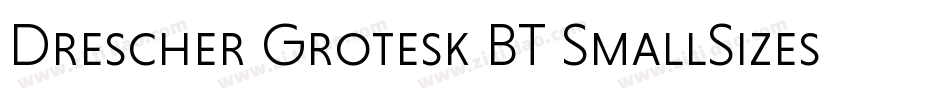 Drescher Grotesk BT SmallSizes字体转换